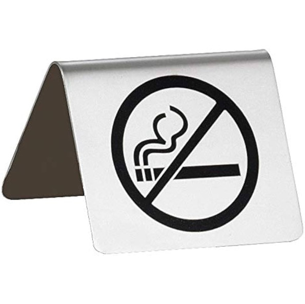 SIGN BUFFET TENT NO SMOKING S/S