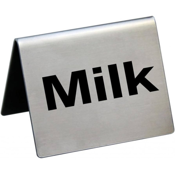 SIGN BUFFET TENT MILK S/S
