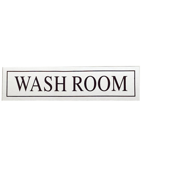 Sign -Wash Room 3"X9"
