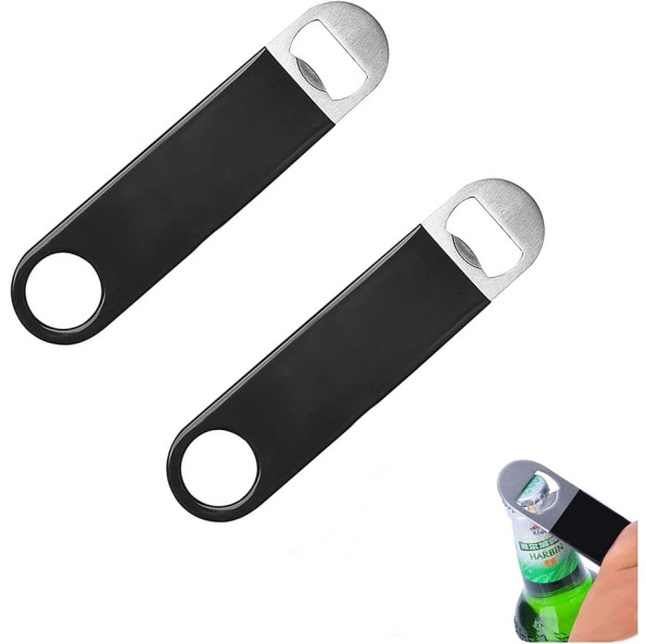 Opener (Flat Pocket Bottle Opener) W/Pvd Black