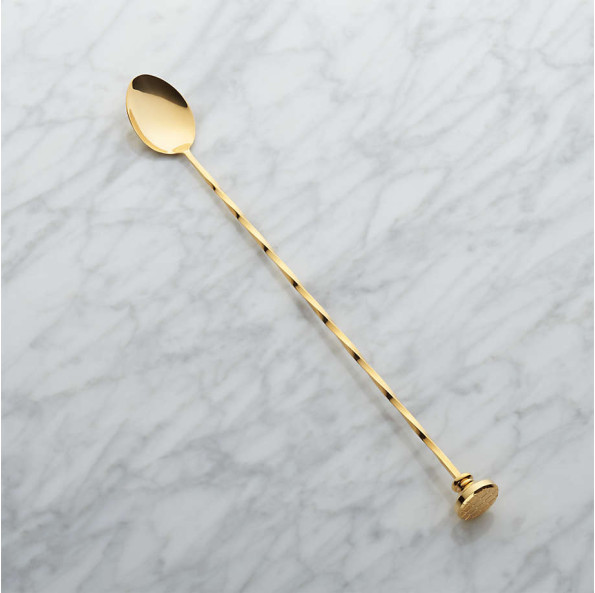 Bar Spoon 11" W/Stud & W/Pvd Gold
