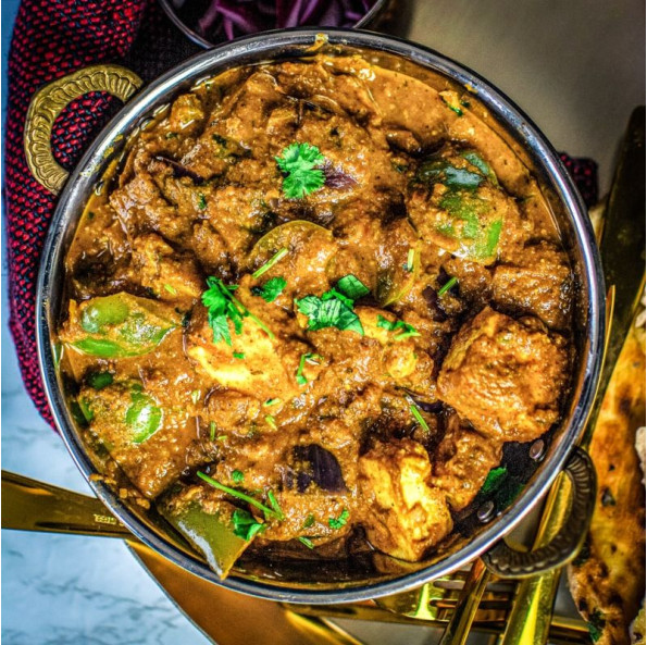 Serving Kadai Big With Lid -Copper
