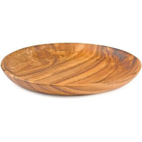 Wooden pizza plate without handle 14"