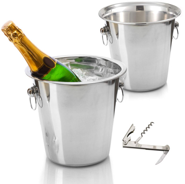 WINE / CHAMPAGNE BUCKETS W/RING HANDLE