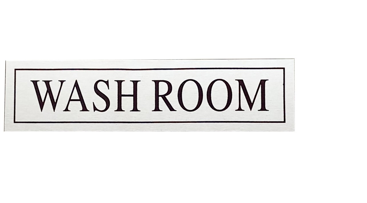 Sign -Wash Room 3"X9"