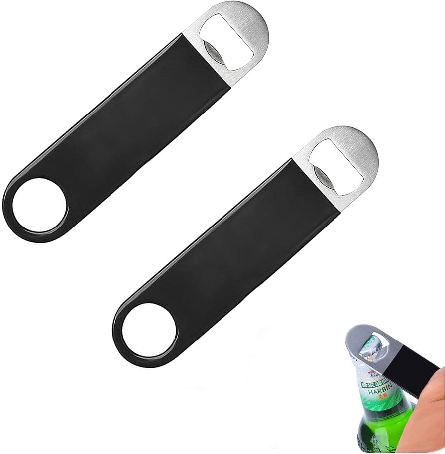 Opener (Flat Pocket Bottle Opener) W/Pvd Black