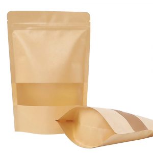 Paper Stand up pouch with zipper 150gram Pack Of 100pcs